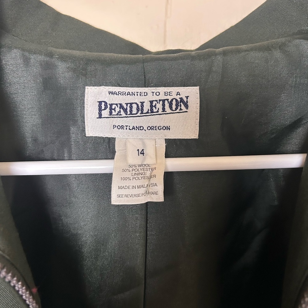 Pendleton Women's Green Jacket 50% WOOL - Picture 4 of 6